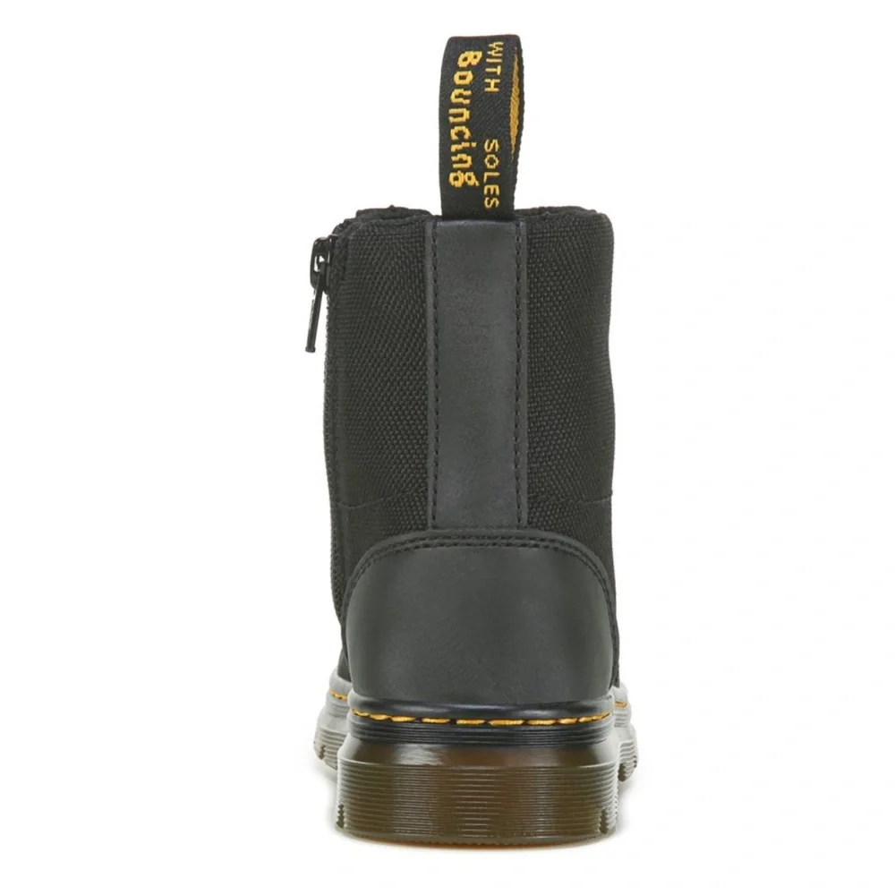 Kids Black Combat Boots by Dr. Martens